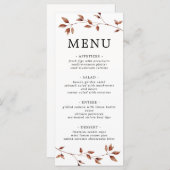 Eenvoudig minimumaantal springplanken botanisch hu menu (Voorkant / Achterkant)