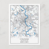 Eenvoudig minimumaantal verplaatsingen van de stad briefkaart (Voorkant)