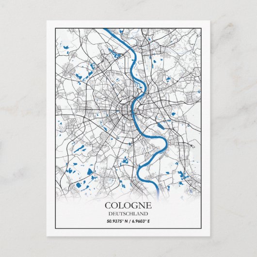 Eenvoudig minimumaantal verplaatsingen van de stad briefkaart (Voorkant)