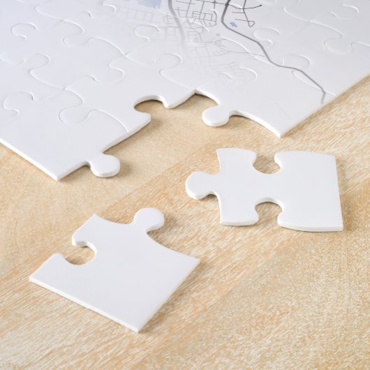 Eenvoudig minimumaantal verplaatsingen van de stad legpuzzel (Zijkant)