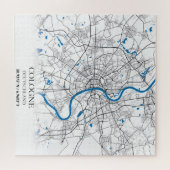 Eenvoudig minimumaantal verplaatsingen van de stad legpuzzel (Horizontaal)