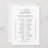 Eenvoudig minimumaantal zou ze eerder Vrijgezellen Kaart (Voorkant)