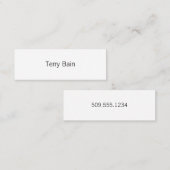 Eenvoudig Minimumcentrum voor en achter Contactkaartje (Voorkant / Achterkant)