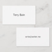 Eenvoudig Minimumcentrum voor en achter Visitekaartje (Voorkant / Achterkant)