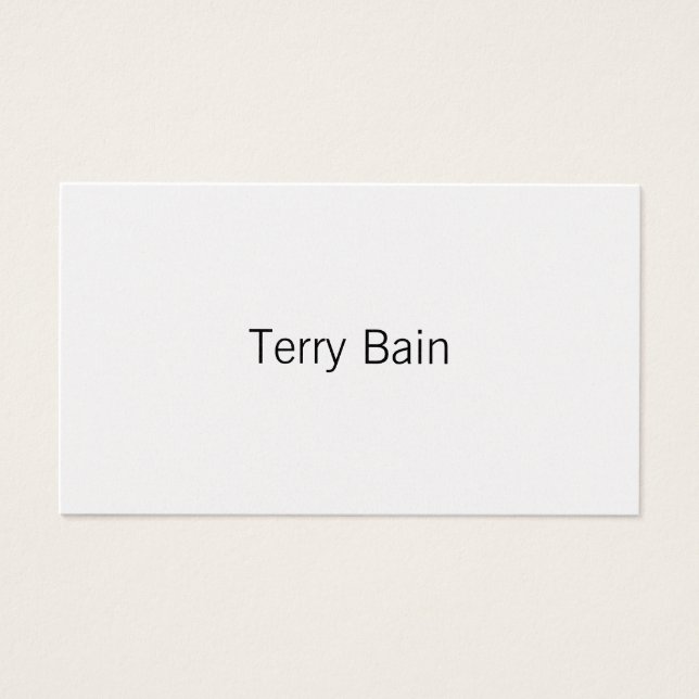 Eenvoudig Minimumcentrum voor en achter Visitekaartjes (Voorkant)