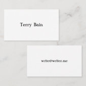 Eenvoudig Minimumniveau voor en achter Pan Am Visitekaartje (Voorkant / Achterkant)