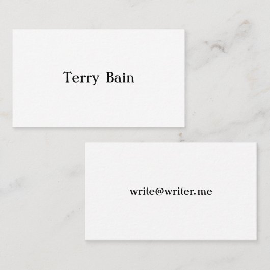 Eenvoudig Minimumniveau voor en achter Pan Am Visitekaartje (Voorkant / Achterkant)