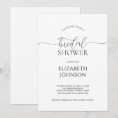 Eenvoudig Minimumniveau voor zwart-witscript Kaart (Voorkant / Achterkant)