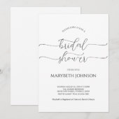 Eenvoudig Minimumniveau voor zwart-witscript Kaart (Voorkant / Achterkant)