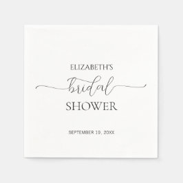 Eenvoudig Minimumniveau voor zwart-witscript Servet