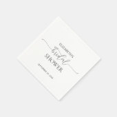 Eenvoudig Minimumniveau voor zwart-witscript Servet (Hoek)