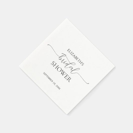 Eenvoudig Minimumniveau voor zwart-witscript Servet (Hoek)