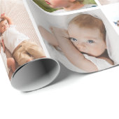 Eenvoudig Modern 30-foto collage Cadeaupapier (Rol Hoek)
