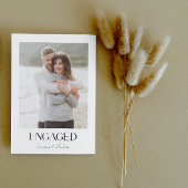 Eenvoudig Modern 3 Fotoscript Engagement Party Aankondiging