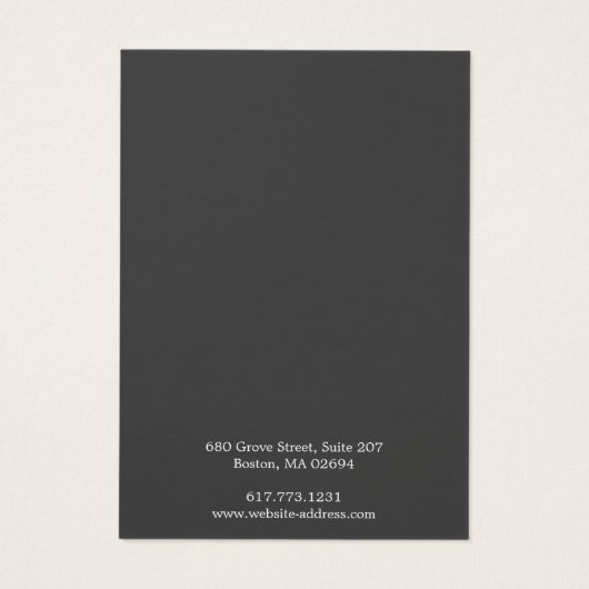 Eenvoudig Modern 3 Oorbellen Display Kaart (Achterkant)