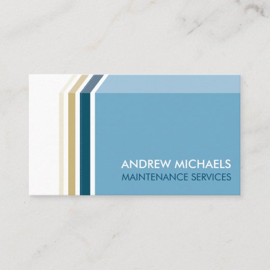 EENVOUDIG MODERN 3D STRIPE trendy mannelijk vet bl Visitekaartje (Voorkant)