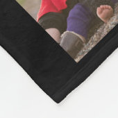 Eenvoudig Modern 8 Photo Collage Aangepaste Tekst Fleece Deken (Hoek)