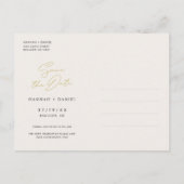 Eenvoudig Modern Aangepast Foto Bewaar de Datum Uitnodiging Briefkaart (Achterkant)