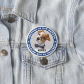 Eenvoudig modern aangepast foto-sympathie voor fot ronde button 7,6 cm (In situ)