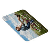 Eenvoudig modern aangepast fotohuwelijk sparen de  magneet (Rechterzijde)