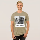 Eenvoudig, modern aangepast pakket of mensen Tri-Blend shirt (Voorkant volledig)