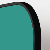 Eenvoudig Modern Aangepaste Monogram Naam Donker A Pickleball Paddle (Links Detail)
