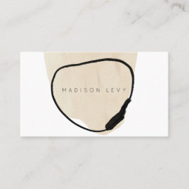 Eenvoudig modern Abstract Artisan Business Afsprakenkaartje