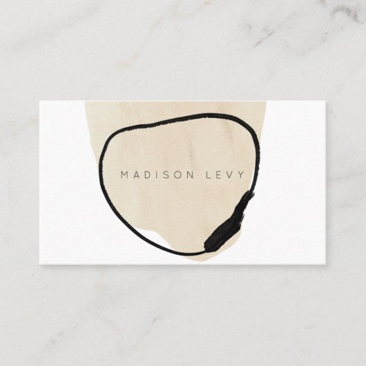 Eenvoudig modern Abstract Artisan Business Afsprakenkaartje (Voorkant)