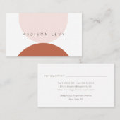 Eenvoudig modern Abstract Artisan Business Afsprakenkaartje (Voorkant / Achterkant)
