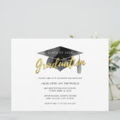 Eenvoudig Modern Afstuderen 2025 Uitnodiging (Staand voorkant)