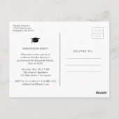 Eenvoudig modern Afstuderen Briefkaart (Achterkant)