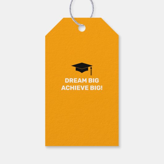 Eenvoudig modern Afstuderen Dank u Gift Label Cadeaulabel (Achterkant)