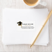 Eenvoudig modern Afstuderen Etiket (Insitu)