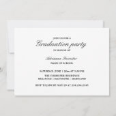 Eenvoudig Modern Afstuderen twee foto's Kaart (Achterkant)