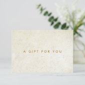 Eenvoudig Modern Antiek Boho Cadeaubon (Staand voorkant)