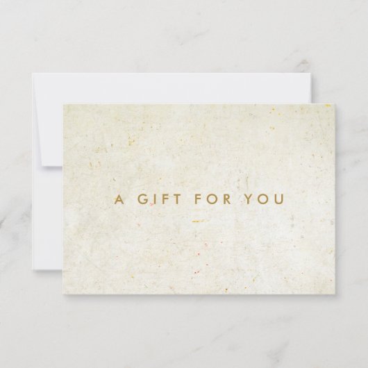 Eenvoudig modern Antiek Boho Cadeaucertificaat (Voorkant)