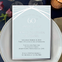 Eenvoudig Modern Arch 60th Wedding Jubileum Party