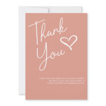 Eenvoudig modern Baby shower Dank je wel