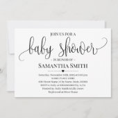 Eenvoudig Modern Baby shower minimalistische moede Kaart (Voorkant)