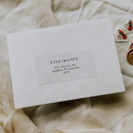 Eenvoudig modern Baby shower RSVP-retouradres Etiket