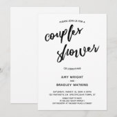 Eenvoudig, modern Baby shower voor handschriftenpa Kaart (Voorkant / Achterkant)
