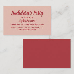 Eenvoudig & modern, Bachelorette Party Ticket nodi