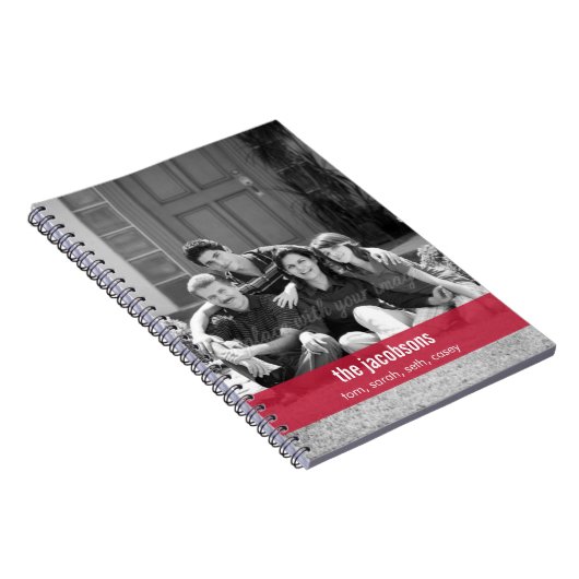 Eenvoudig Modern Band Gepersonaliseerd Notitieboek (Rechterzijde)