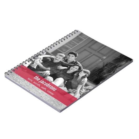 Eenvoudig Modern Band Gepersonaliseerd Notitieboek (Linkerzijde)