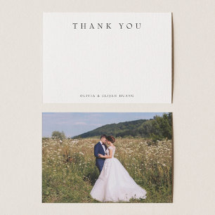 Eenvoudig Modern Bedankt Opmerking Kaart Notitiekaartje