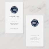 Eenvoudig Modern Bedrijf Logo Loyaliteit Kortingskaartje (Voorkant / Achterkant)