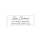 Eenvoudig modern bedrijfsadres Zelfinkkend stempel (Design)