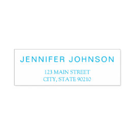 Eenvoudig modern bedrijfsadres  zelfinktende stempel