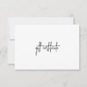 Eenvoudig, modern bedrijfscadeaubon voor Logo (Voorkant)