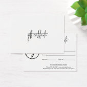 Eenvoudig, modern bedrijfscadeaubon voor Logo Visitekaartje (Bureau)